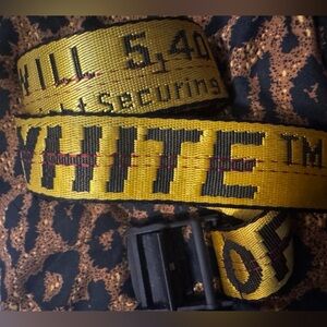 Off-White Yellow and Black Belt